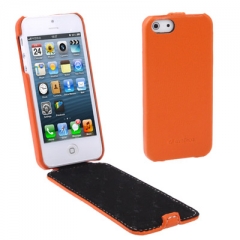 Чехол - книжка Melkco для iPhone 5S оранжевый