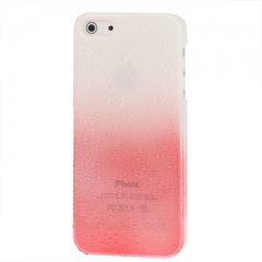 Чехол градиент для iPhone 5 красно-белый