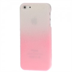 Чехол градиент для iPhone 5 бело-розовый