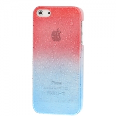 Чехол градиент для iPhone 5S красно-синий