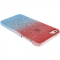 Чехол градиент для iPhone 5S красно-синий