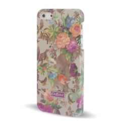 Чехол с Цветочками для iPhone 5S серый