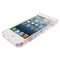 Чехол с Цветочками для iPhone 5 серый