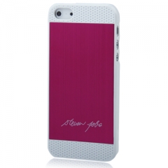 Чехол Steven Jobs для iPhone 5S розовый