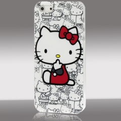 Чехол Hello Kitty для iPhone 5 белый