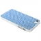 Чехол для iPhone 5S со Стразами голубой