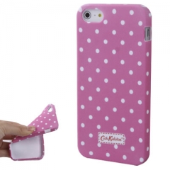 Чехол Cath Kidston для iPhone 5 розовый в горошек