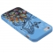 Чехол с Бабочками для iPhone 5 синий