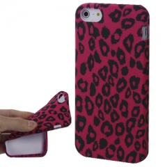 Чехол Леопардовый для iPhone 5 розовый