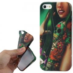 Чехол силиконовый Tatoo Girl для iPhone 5S