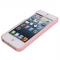 Чехол с серебряными шипами для iPhone 5S розовый