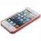 Чехол с клепками Сердце для iPhone 5S красный