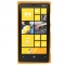 Чехол силиконовый в горошек для Nokia Lumia 920 оранжевый