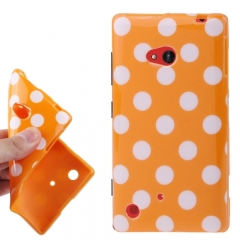 Чехол силиконовый для Nokia Lumia 720 оранжевый