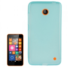 Чехол силиконовый для Nokia Lumia 630 голубой