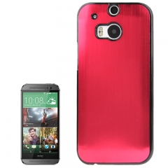 Чехол металлический для HTC One M8 красный