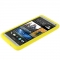 Чехол силиконовый для HTC One желтый