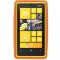 Чехол силиконовый для Nokia Lumia 820 оранжевый