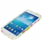 Чехол цветочки для Samsung Galaxy S4 Mini белый