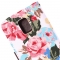 Чехол книжка Цветочки для Samsung Galaxy S5 Mini белый