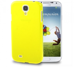 Чехол пластиковый для Samsung Galaxy S4 желтый