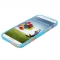 Чехол цветочки для Samsung Galaxy S4 голубой