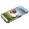 Чехол Цветочки для Samsung Galaxy S4 черный