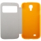 Чехол книжка Цвеочки для Samsung Galaxy S4 оранжевый