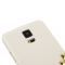 Чехол для Samsung Galaxy S5 белый с золотыми клепками