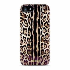 Чехол силиконовый Just Cavalli для iPhone 5 Леопард