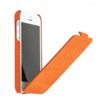 Чехол книжка Borofone для iPhone 5 оранжевый