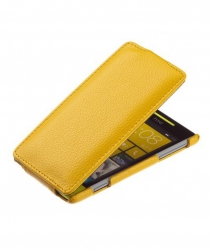 Чехол книжка для Nokia Lumia 925 желтый