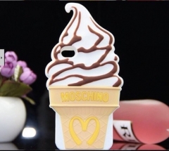 Чехол Moschino Мороженое для iPhone 5 коричневый