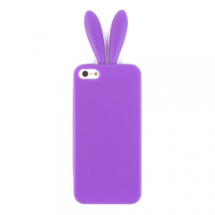 Чехол Уши для iPhone 5 фиолетовый 